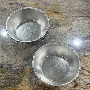 Set of 8 Vintage Aluminum Mini Pie Tart Pans.